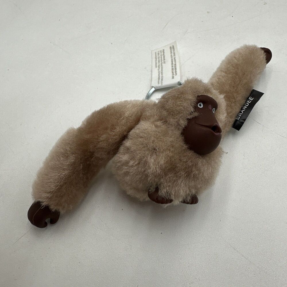 Kipling Pink Monkey Bag Charm BRUNO Keyring 2” x 5”
